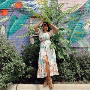 Two piece floral set